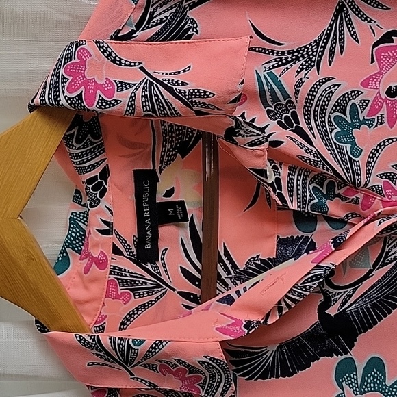 Banana Republic M Chinoiserie Print Long Sleeve Shirt - Picture 2 of 6